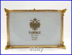 Limoges Faberge Imperial Collection Box, 24K Gold Plated withAmethyst Cabochon