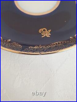 Lomonosov Imperial Cobalt Blue & Gold Russian Tea Set GOLDEN LACE