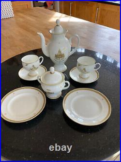 Lomonosov St Petersburg porcelain coffee set