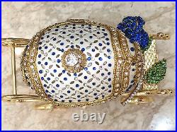 Luxury gift box Antique imperial Russian Faberge egg & Jewelry Christmas gift HM