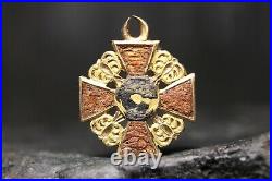 MINIATURE Russian Imperial Order of St. Anna 3nd Class, Gold, 1800-1900 AD