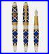 NEW David Oscarson Russian Imperial 14kt Gold Nib Solid Silver Sapphire Blue Pen