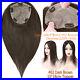 Natural 150% Topper Clip In Remy Human Hair Toupee Hairpiece Wigs Silk/Mono Base