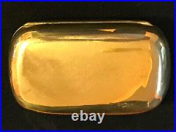 Nice Gilded Russian Silver 84 Cigarette Case Gold Color Imperial Antiques Russia