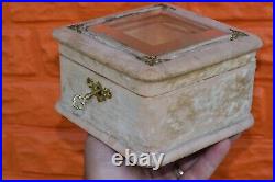 ORIGINAL Antique Box case imperial russian jewelry vtg old candy Nicholas II