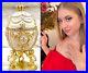 Off-White Newlywed Faberge Egg Imperial Russian Faberge + Gold Wreath SET