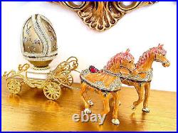 One of a Kind Imperial Russian Faberge Egg New Year Engagement Wedding Proposal