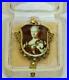 One of a kind Antique Imperial Russian Locket 18k Gold Enamel Empress Catherine