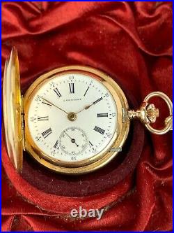 R Imperial Russian St. Anna 18k Gold Diamonds LONGINES for Merit Pocket watch 31