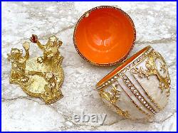 ROYAL Fabergé eggs ROYAL Faberge egg Trinket SET Swarovski Faberge Jewelry SET