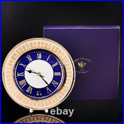 RUSSIAN Imperial Lomonosov Porcelain Watch Moscow Stars Decorative Clock Gold