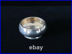 Rare Antique Imperial Russian 84 Gold Wash Chased Gilt Salt Cellar Rim Footed RU