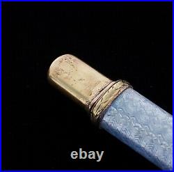 Rare Faberge Imperial Russian Enamel Guilloche 14K Gold 56 Pendant Pencil Egg RU