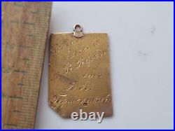 Rare Imperial Russian 14k 56 Solid Gold Pendant Chatelain Watch
