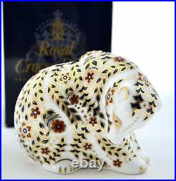 Royal Crown Derby Russian Bear Imari Retired Paperweight Excellent Condn'1st