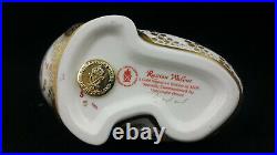 Royal Crown Derby Russian Walrus Paperweight Gold Stopper Boxed