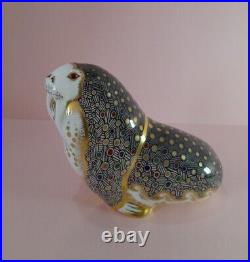 Royal Crown Derby Russian Walrus, Signed in Gold, Gold Stopper Box, Certificate