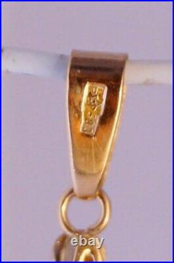 Royal Rare Vintage USSR Russian Soviet Rose Gold 583 14K Pendant Alexandrite