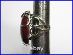 Royal Vintage Set Earrings Ring Jasper Russian Gold 585 14k Sterling Silver 875
