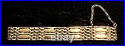 Russia Antique Imperial 56 Two Tone 14K Gold Bracelet 7 Signed