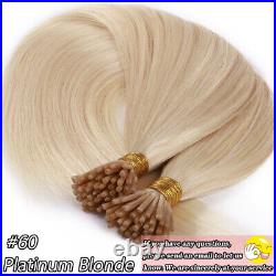 Russian 100G Remy Human Hair Extensions I-Tip Stick Bonded Highlight Blonde 1g/s