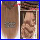 Russian 8A Clip in Real Double Weft Human Remy Hair Extensions 170G Bleach White