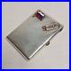 Russian Antique Sterling Silver Gold Enamel Cigarette case 84 Zolotniki Imperial