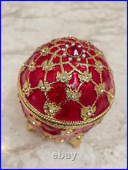 Russian Faberge egg Imperial collection 24kGold Swarovski Christmas gift for her