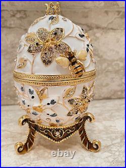 Russian Imperial Faberge Egg JewelryBox PLUS Fabergé Egg NecklacePendant MomGift