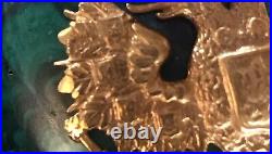 Russian Imperial Faberge Egg Malachite Silver Gilded 88 Julius Rappoport