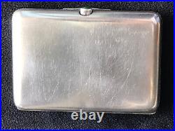 Russian Imperial Gilded Silver 84 Cigarette Case Famous Maker Postnikov Antiques