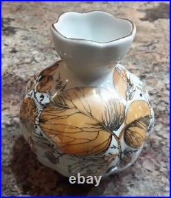Russian Imperial Lomonosov porcelain Tea Set, My Garden, 6/24, 24k gold. Mint co