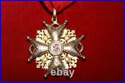 Russian Imperial Order of St. Stanislaus 2st Class, GOLD