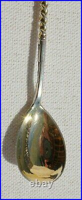 Russian Imperial Spoon 84 Silver Gold G. Klinger Kovsh Chalice Egg Cap Coin Icon