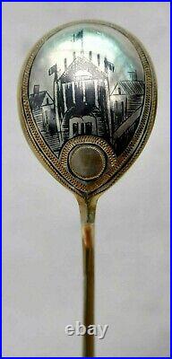 Russian Imperial Spoon Cup 84 Silver Kubachi Chalice Kovsh Bowl Georgia Gold Egg