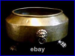 Russian Imperial gilded brass/copper footed planter late 1800's