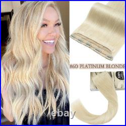 Russian Remy Clip In Real 100% Human Hair Extensions 1Piece 5Clips Weft Blonde