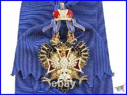 The Order of the White Eagle, Russian Imperial Order, gold plated, NEW, Replica