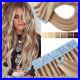 Thick Russian Remy Tape In Real Human Hair Extensions Invisible Skin Weft 150G