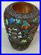 Vintage Imperial Russian Enamel Gilded Silver Beautiful Vase 5.5