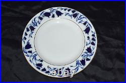 Vintage LOMONOSOV Cobalt Blue Gold Dinner Plate Imperial Porcelain Russian Set 4