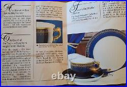 Vintage Porcelain Coffee Set Cobalt Blue & 24ct gold trim 27 pieces? Read