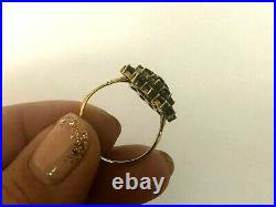 Vintage Rare Imperial Russian 56 14k Gold Garnet Ladies Ring with Box
