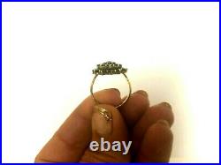 Vintage Rare Imperial Russian 56 14k Gold Garnet Ladies Ring with Box
