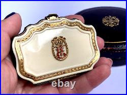 Vintage Russian Imperial Solid Gold Red Enamel Elizabeth I of Russia Wallet
