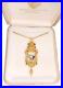 Vtg New Tatiana Faberge Imperial Collection Rhinestone Bird Pendant & Necklace