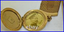 WWI Imperial Russian Officer's 18k Gold Plated Square Shaped Pocket Watch c1916