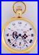 WWI Imperial Russian Pavel Buhre 18k Gold Plated Enamel Award Pocket Watch RARE